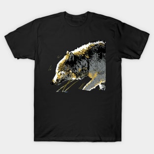 Timber Wolf in the Snow T-Shirt